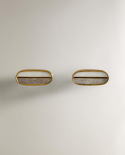 Мебельная ручка Zara Home, 2х5х5 см, золотой, 2 шт., 9399/555