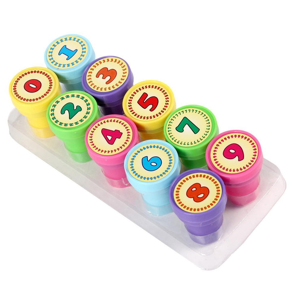 Набор штампов "Цифры" 10 штук, на блистере , С-30719