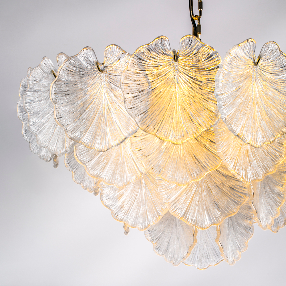 799122 Люстра RETRO 12х8W (led) E14 ЗОЛОТО/ПРОЗРАЧНЫЙ