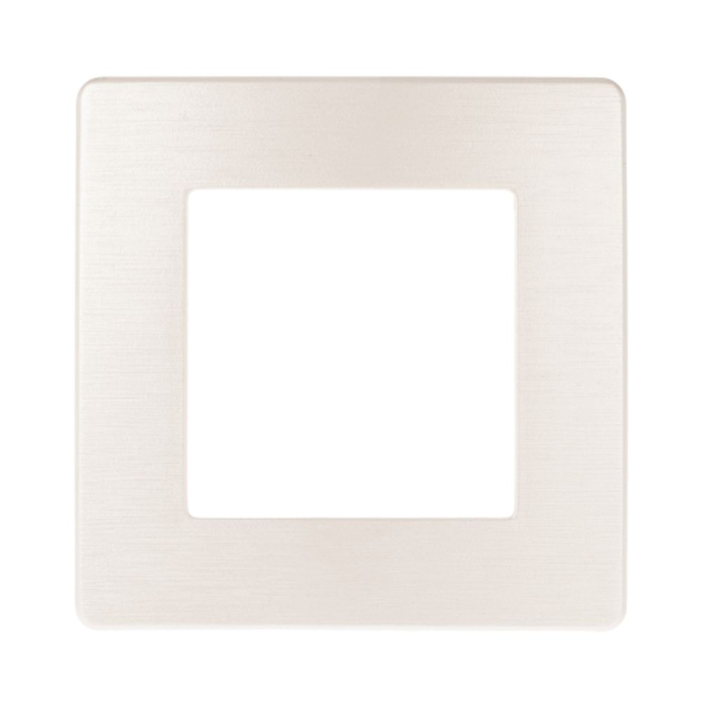 Рамка для розеток и выключателей ЭРА Серия 12 12-5101-15 на 1 пост, Сатин, перламутр