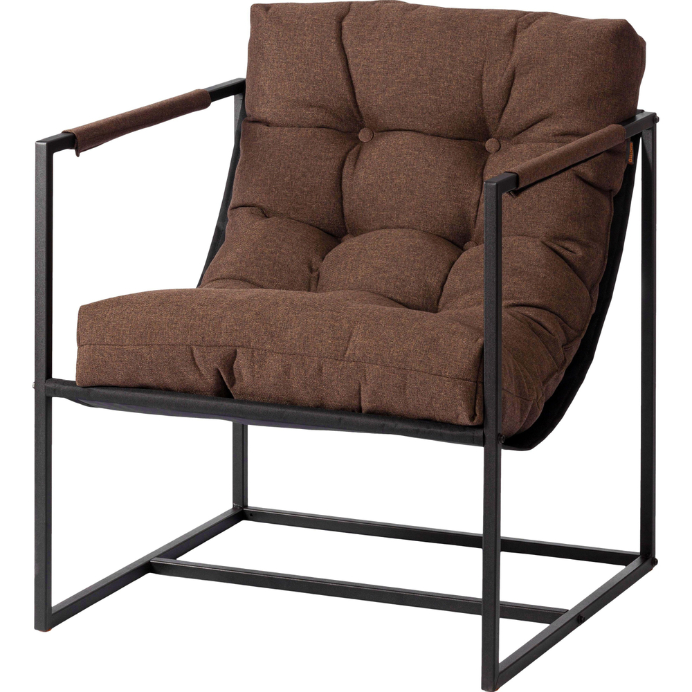 Кресло UT_Charli/Чарли с под. ткань рогожка, коричневый 3М7-147