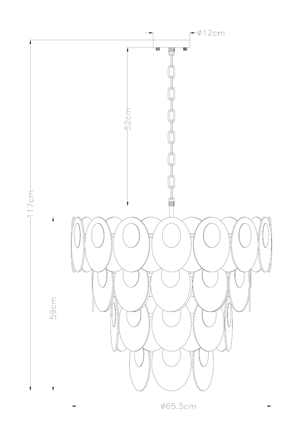Подвесная люстра Arte Lamp ROSABELLA A4067LM-11CC