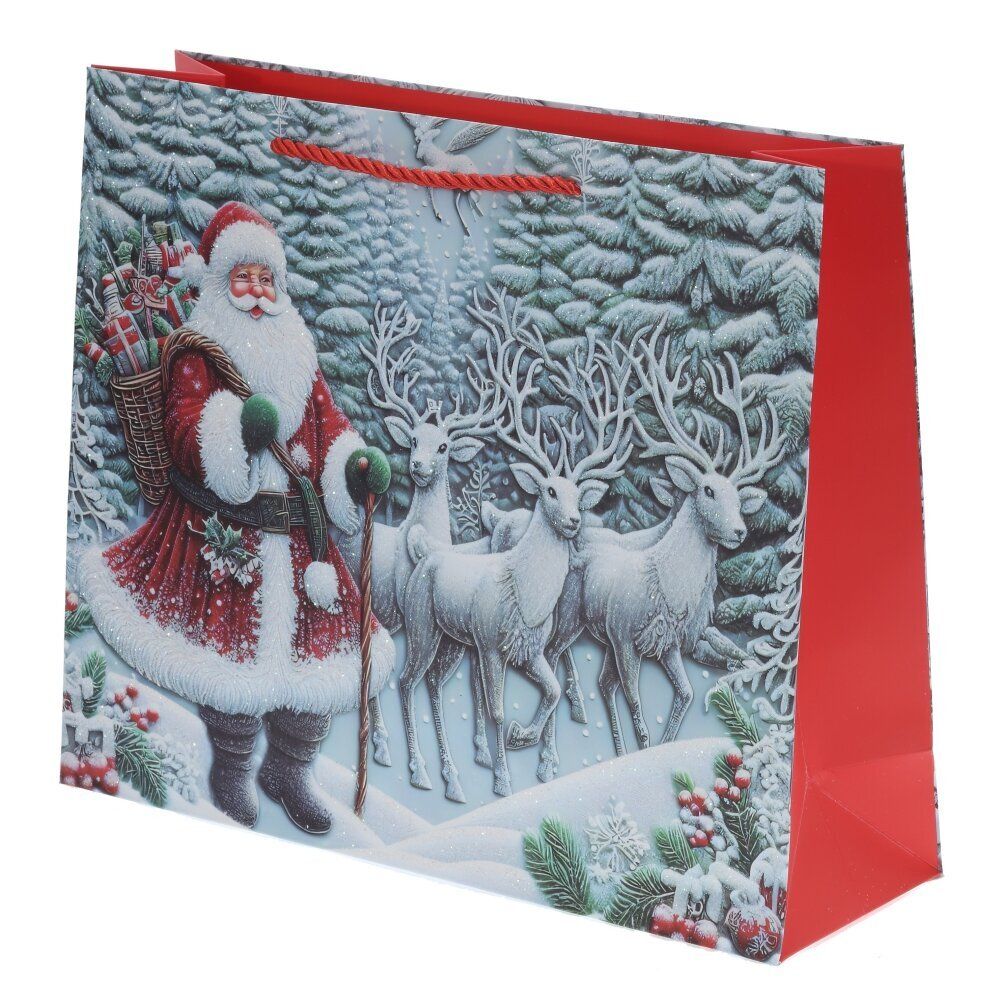 GAEM Пакет подарочный (бумага 210г/м2, блок 12шт), L30 W12 H40 см, 4в.