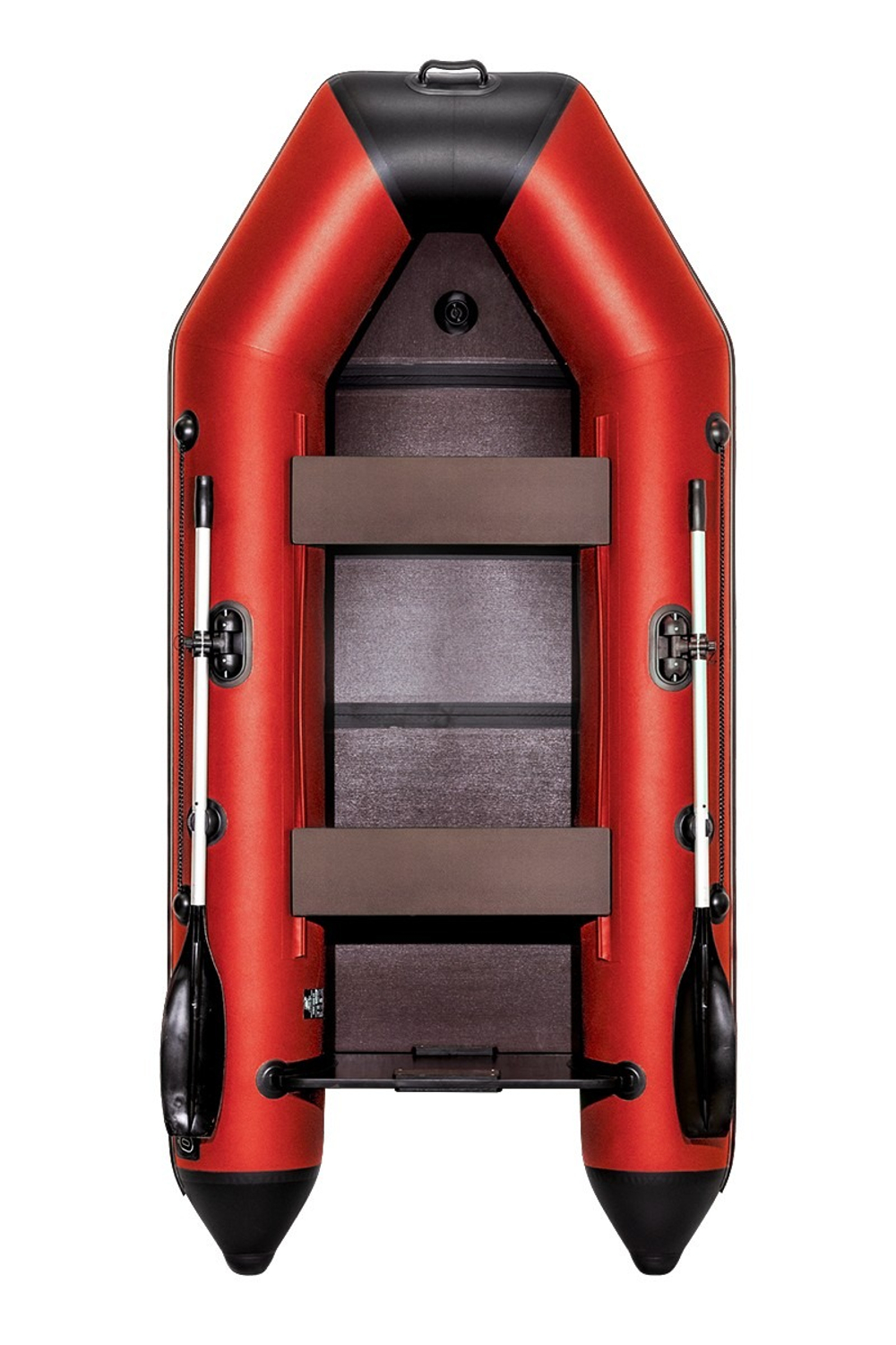 Аква-2800 СК слань+киль красная/черная (лодка пвх под мотор)
