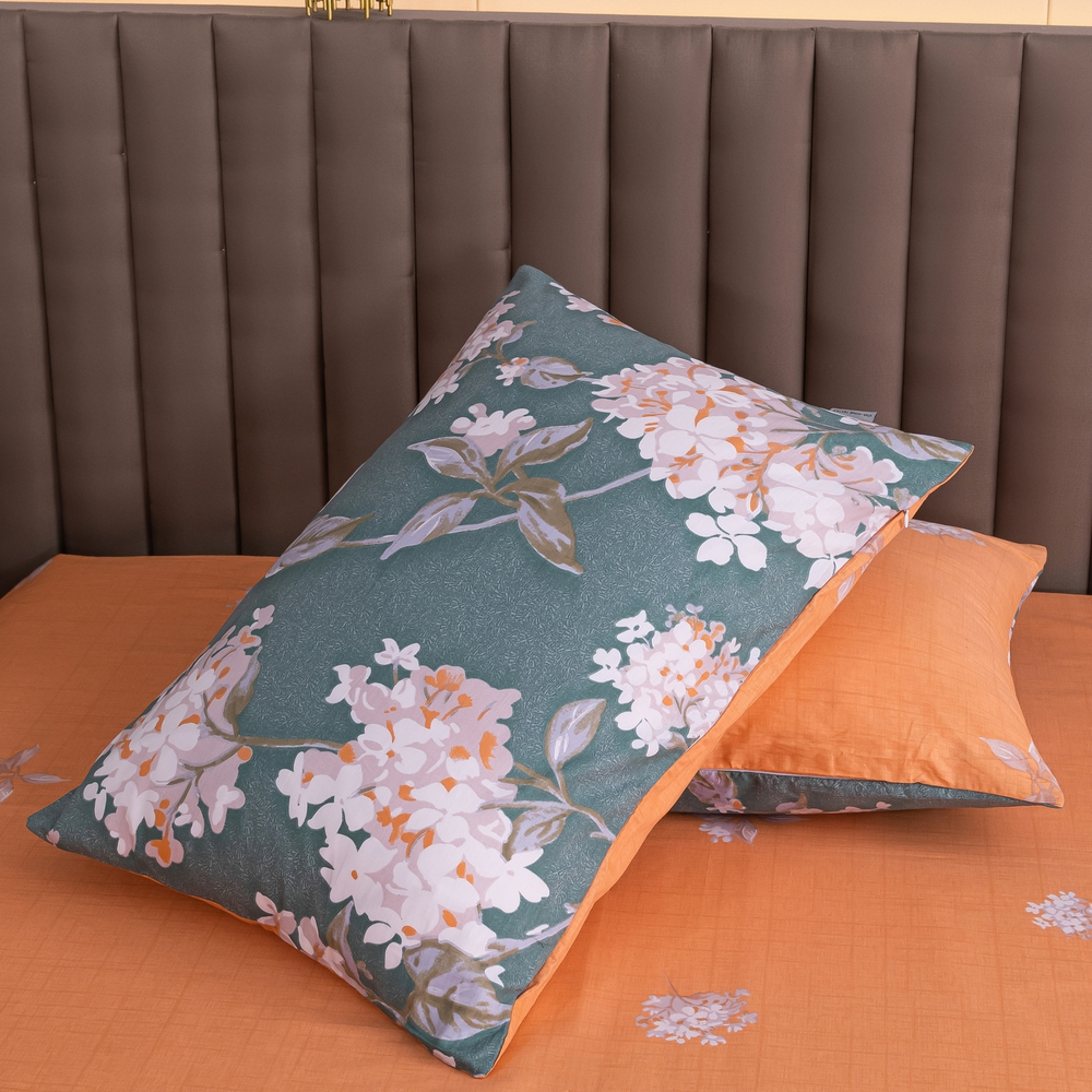 Комплект постельного белья Делюкс Сатин 100% хлопок на резинке LR457