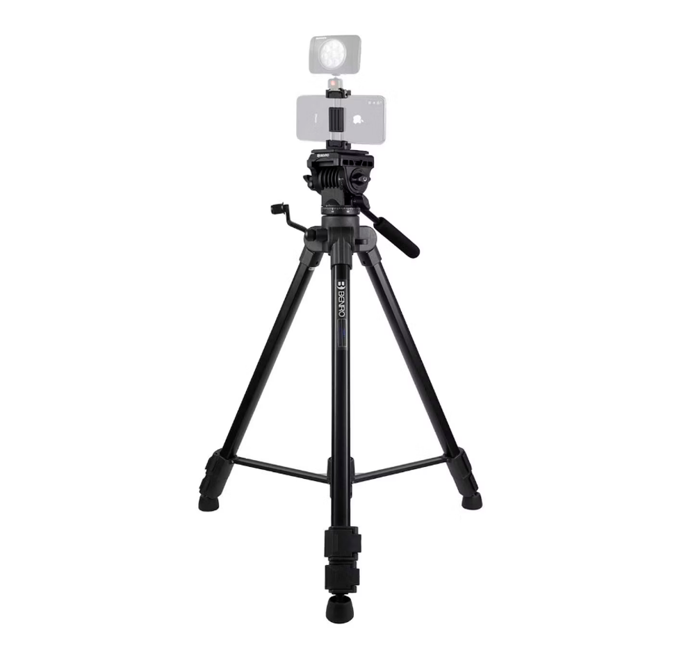 Штатив Benro T980EX+MH2N c держателем для смартфона (q)