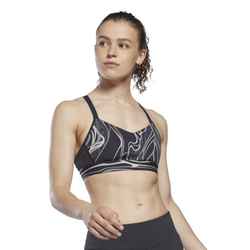 Теннисный бюстгальтер Reebok TS Lux Strappy Bra - Black