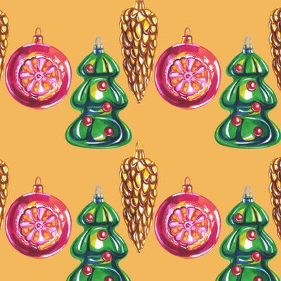 Новогодние ёлочные игрушки