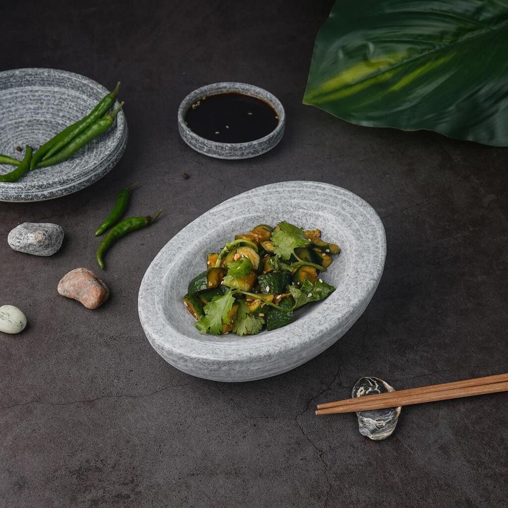 Салатник 120 мл 19*13,5 см h5,5 см Stone Untouched Taiga P.L. Proff Cuisine [1]