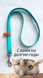 Ринговка груминга из биотана , ширина 15 мм, длина 50 см., зебра