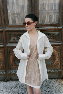 Рубашка из вуали