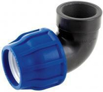 Отвод компрессионный ПНД d25х1/2" внутренняя резьба