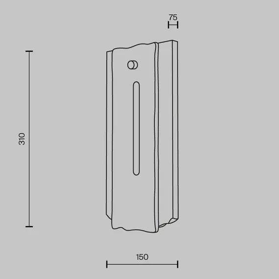 Настенный светильник (бра) Вентана / Ventana 3000К 15Вт Maytoni mod523wl-l15bg3k