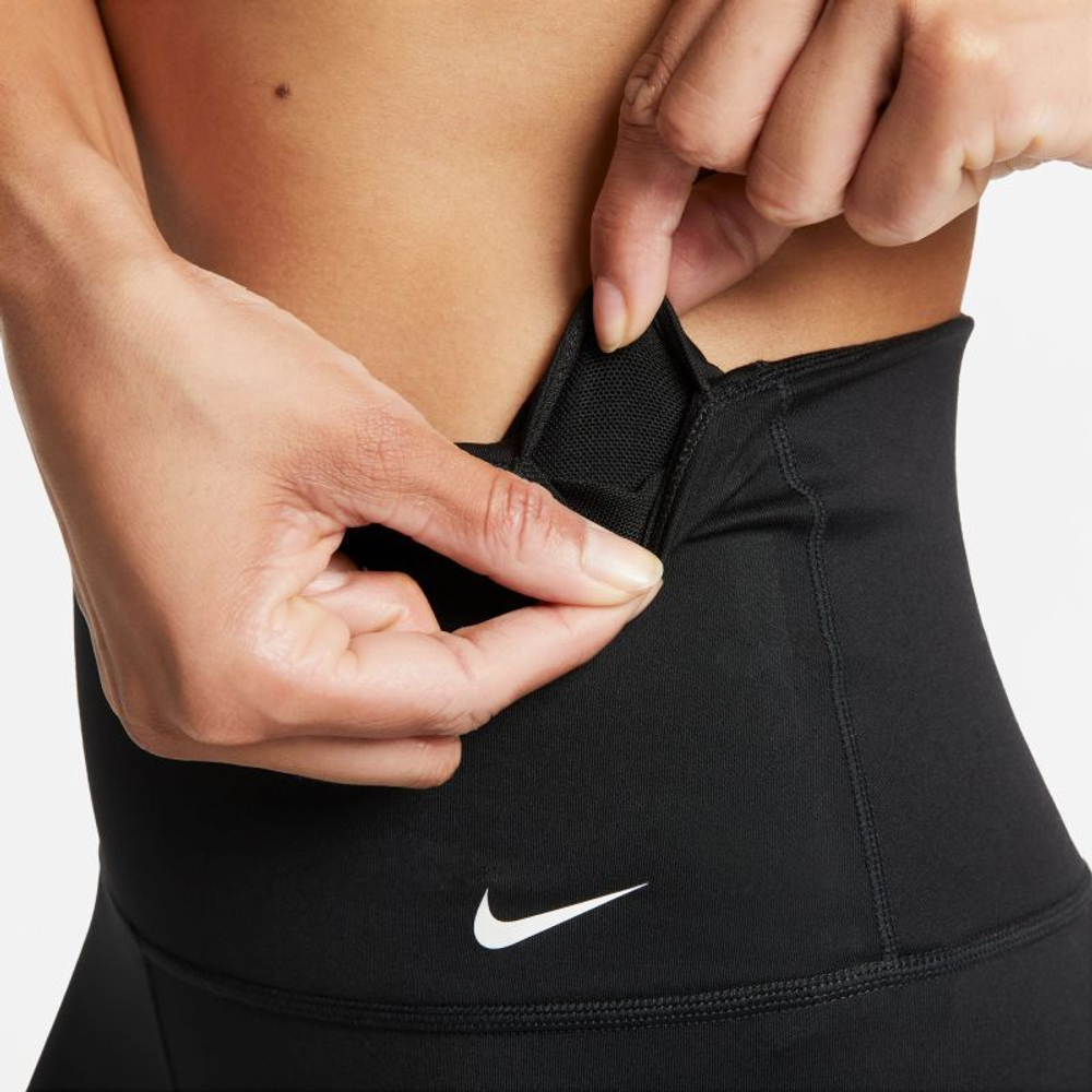 Леггинсы Nike One High-Waisted Capri Leggings - Black