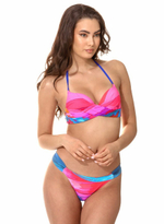 Яркий раздельный push-up купальник Viva la Vida (Размер: B/XL) (Цвет: голубой)