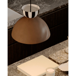 Светильник подвесной anniken, D31х24 см, черный/белый/сливовый