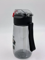 Бутылка для воды с трубочкой силиконовой 480 мл.