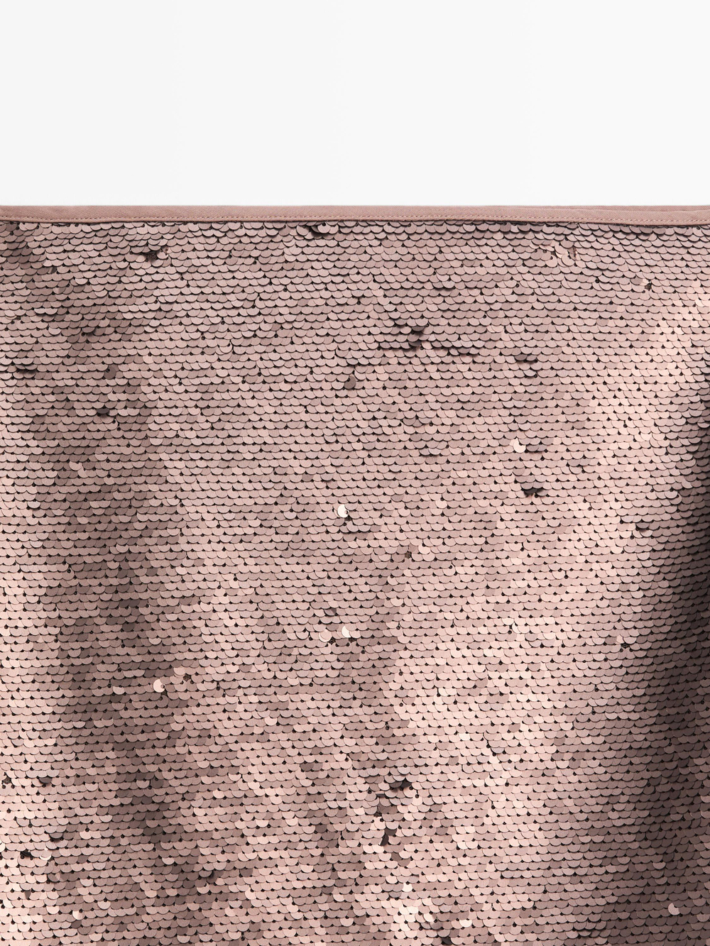 Massimo Dutti Короткая матовая юбка с пайетками, бургунди