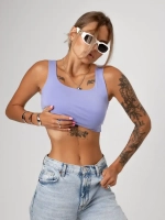 Спортивный кроп топ укороченный под пиджак