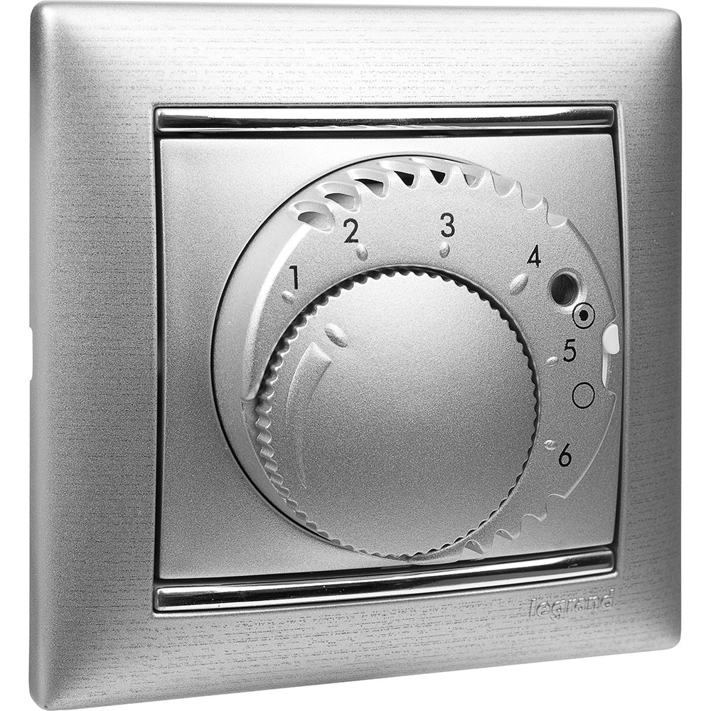 Терморегулятор для тёплого пола 16А 250В - алюминий Valena Classic LEGRAND