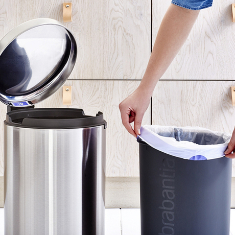 Мусорный бак с педалью newIcon 20л Brabantia Стальной матовый