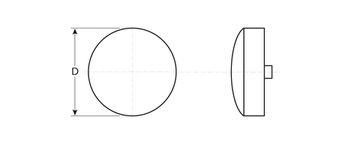 ЗУБР цвет белый, 25 шт, заглушка под рамный дюбель (4-308136-3)