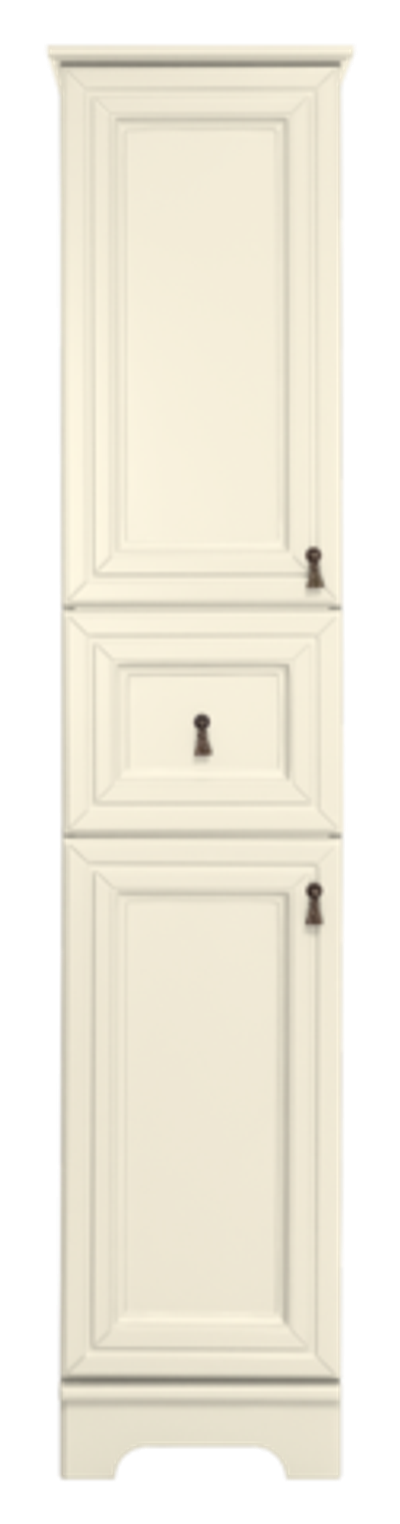 Шкаф - пенал Misty Лувр 35 левый (слоновая кость)