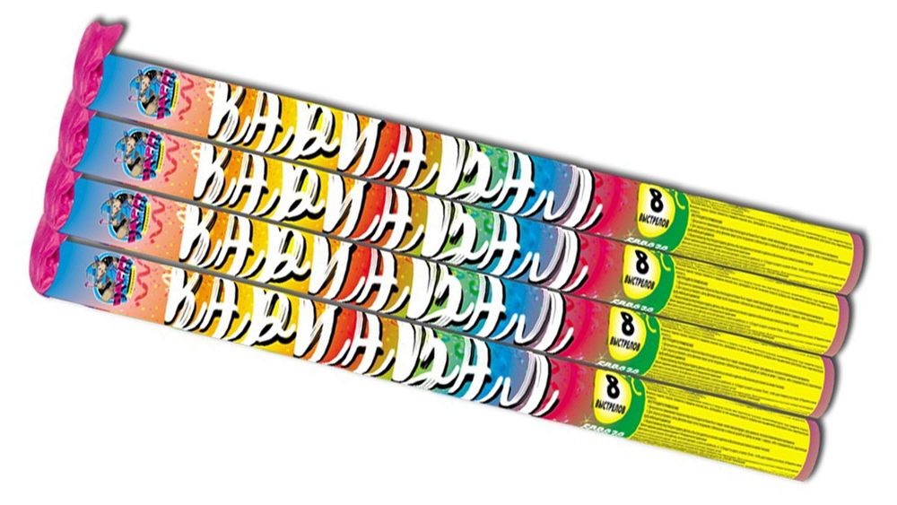 FPR030 Римская свеча "Карнавал" (0,8" x 8 залпов) (1 упаковка / 4 штуки)