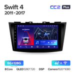 Teyes CC2 Plus 9" для Suzuki Swift 2011-2017