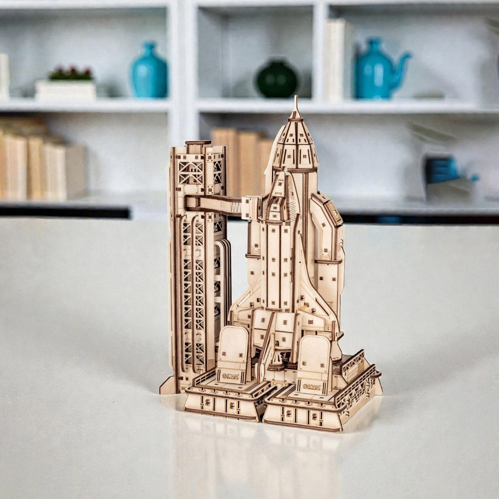 Деревянный конструктор Космический корабль Шаттл (EWA)