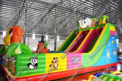 Коммерческий надувной батут "Сафари парк" 15*7*7 м