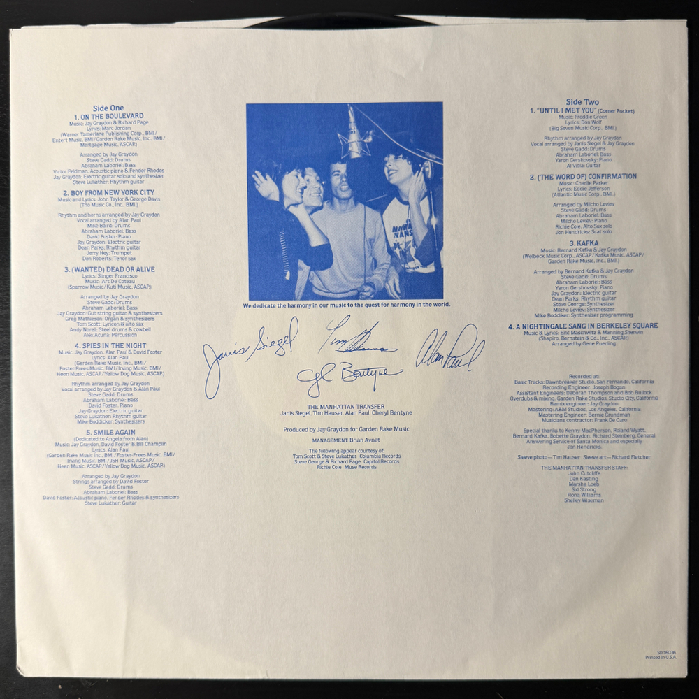 The Manhattan Transfer ‎– Mecca For Moderns (США 1981г.)