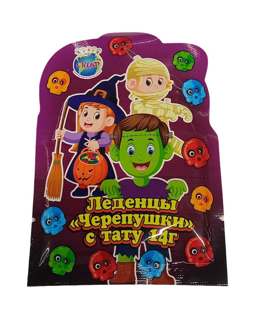 Леденцы "Черепушки" с тату 14г