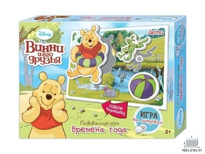 Игра на липучках "Винни и его друзья" Дисней (Времена года) (Р.с.)
