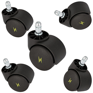 Комплект роликов антистатических для кресла (5 шт. )