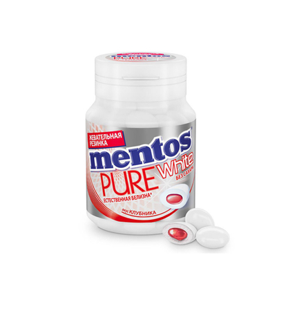 Жевательная резинка Mentos Клубника 54 гр