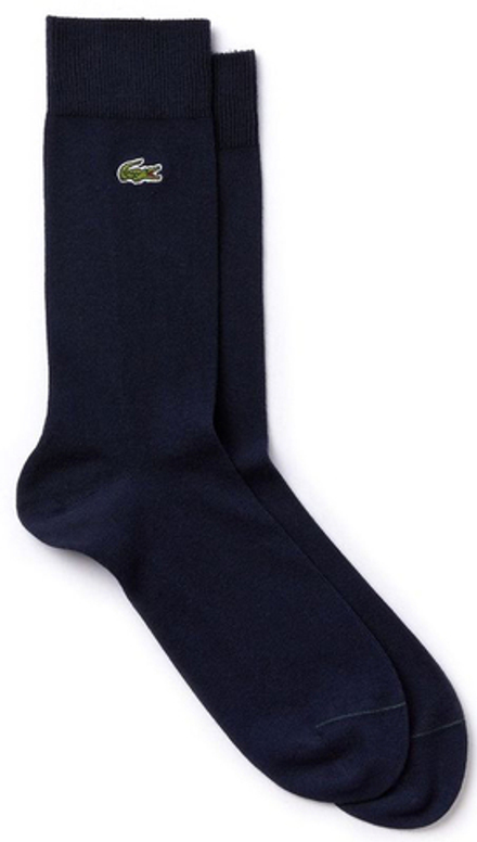 Теннисные носки Lacoste Men's Embroidered Crocodile Cotton Blend Socks - 1P blue marine