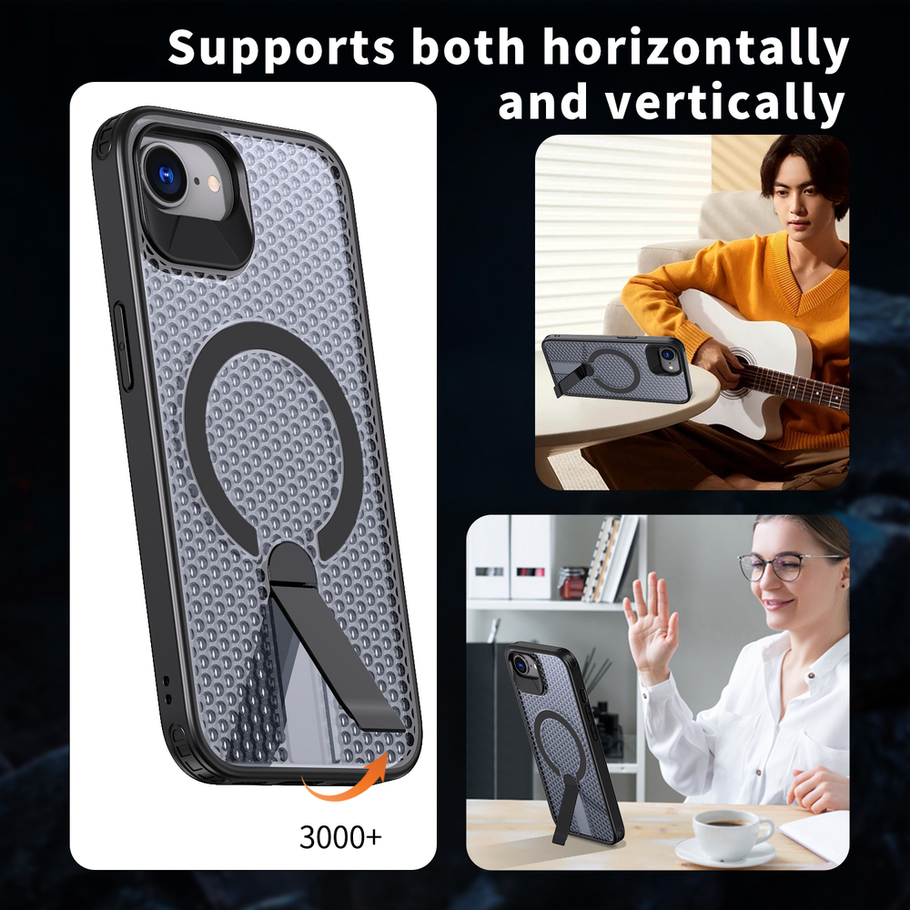 Прозрачный чехол Mesh Pro Magnetic Case для iPhone 16e