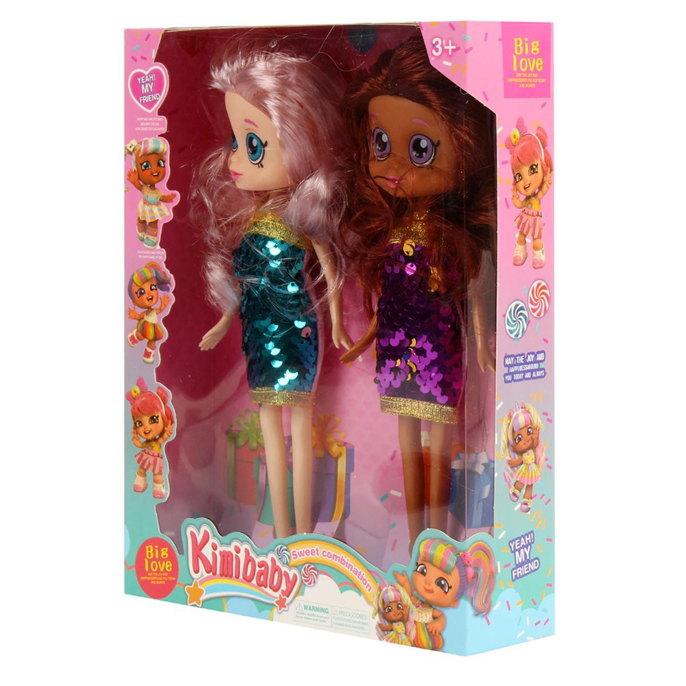 Кукла тип Модница 2шт 25см, коробка 194-1