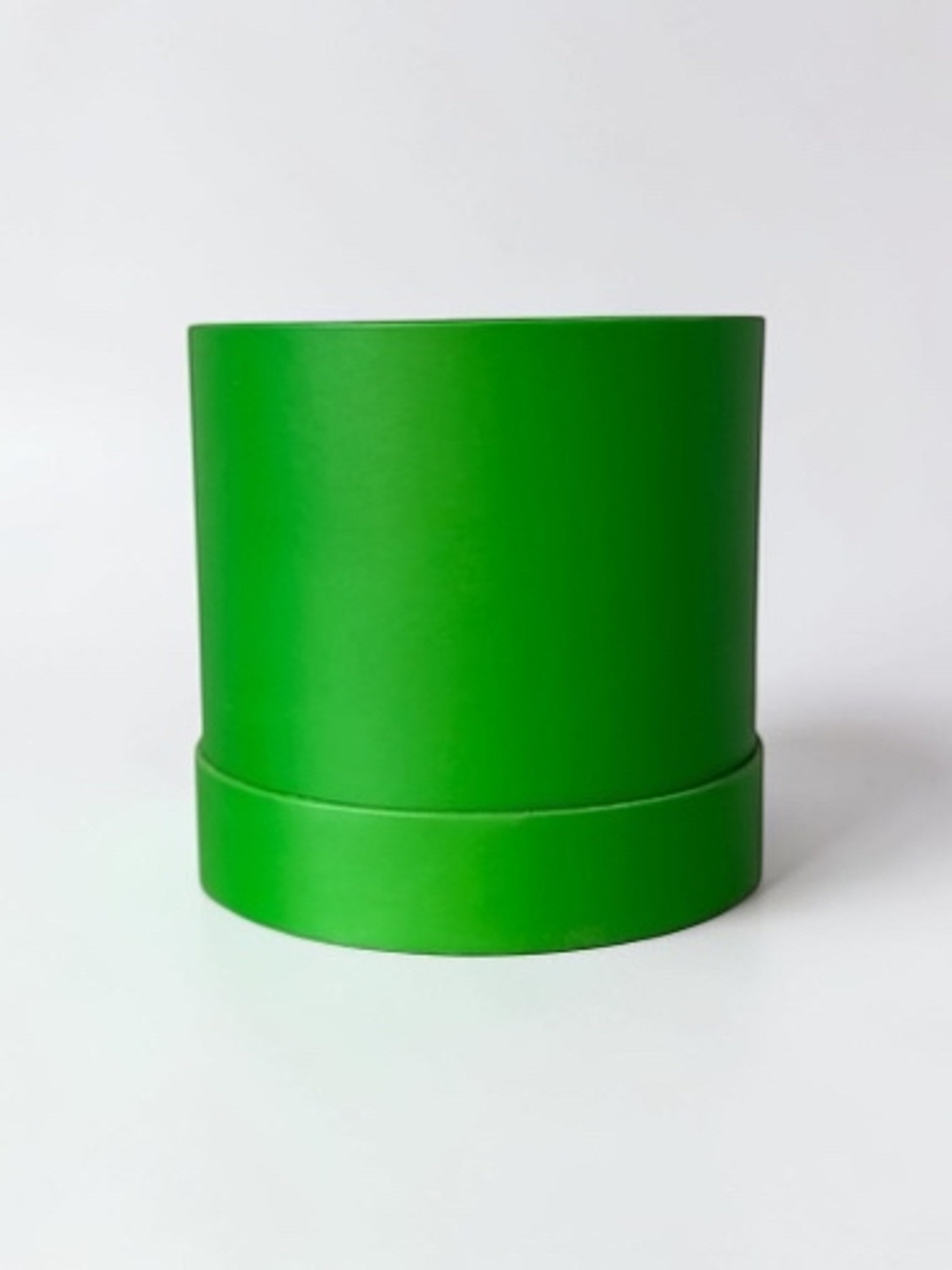 Плотная шляпная коробка фальш-крышка .Цвет; Лесной зеленый.