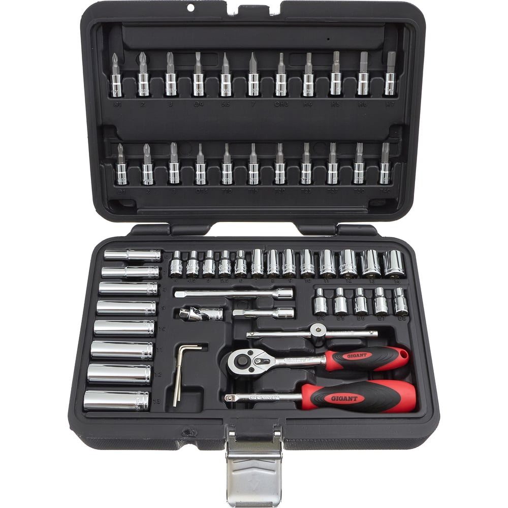 Набор инструментов Gigant Professional 1/4" 57 предметов, Сталь Cr-V, GPS 57