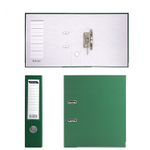 Папка-регистратор Alingar, А4, 70 мм, зеленый, ПВХ покрытие, фактура лен, карман на корешке, нижн. металл. кант, арочный механизм, неразборная