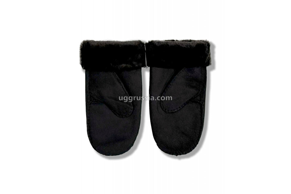UGG Варежки Замшевые Мужские Черные