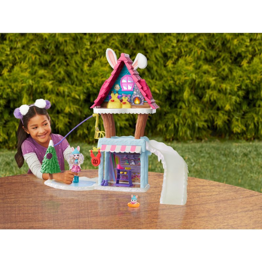Mattel Enchantimals Снежная Долина Шале в горах, с питомцем, GJX50
