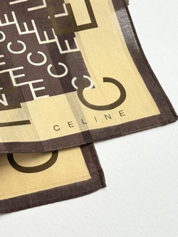 Платок коричневый Celine