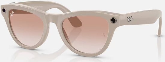 Ray-Ban Meta Skyler - RW4010 Shiny Chalky Gray, Cinnamon Pink (M 52-20) ( Розовый)