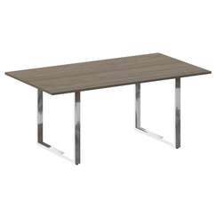 Metal System Direct Стол перег. О-обр. м/к БО.ПРГ-180 Вяз Благородный/Нержавеющая Сталь 1800*1000*75