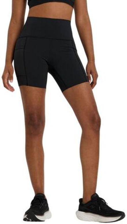Женские Шорты теннисные New Balance Sleek Pocket High Rise 6in - черный
