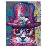 Алмазная мозаика 40*50см полн.заполн. "Стимпанк кот" (Lori)