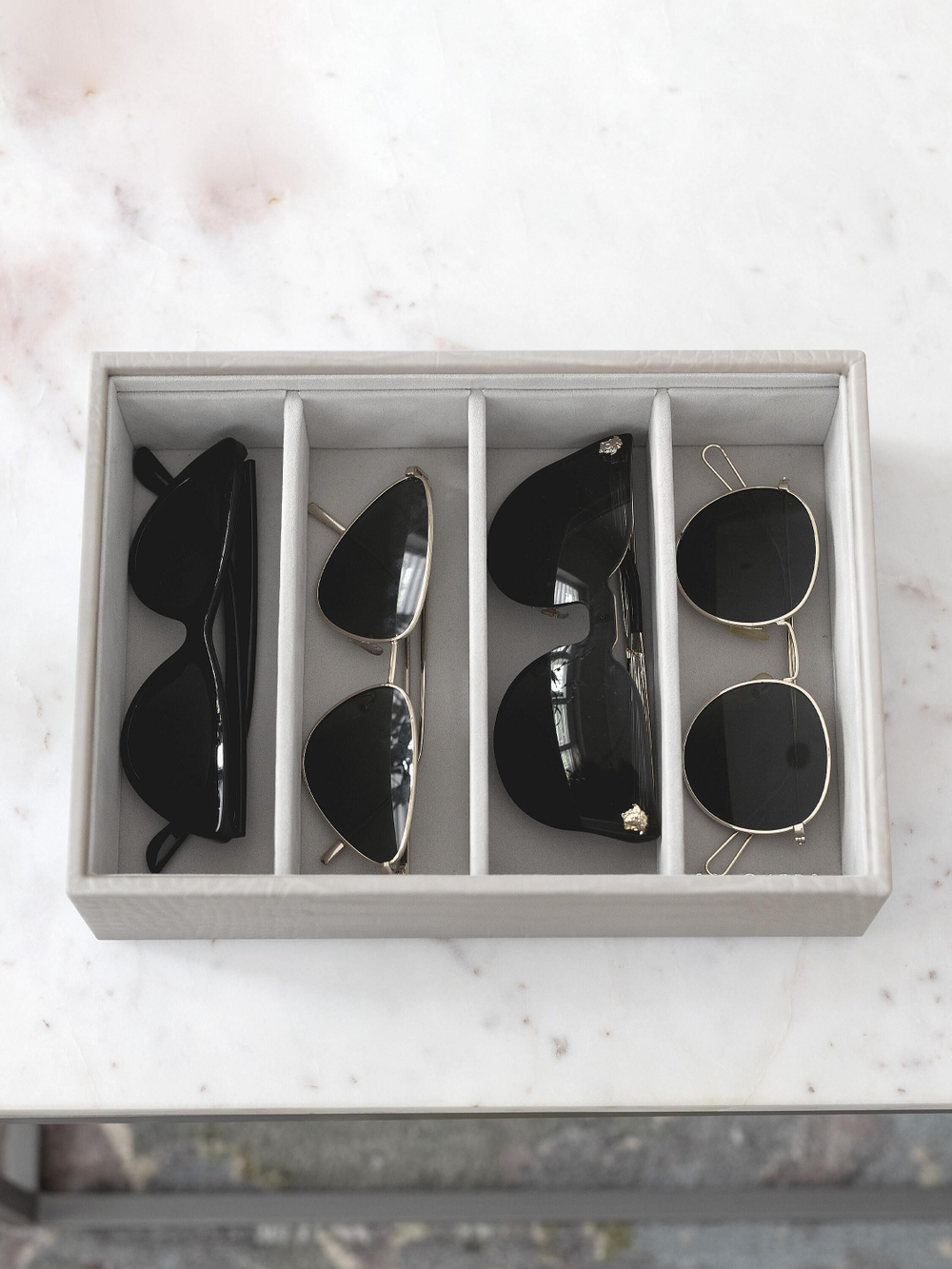Органайзер для очков и аксессуаров Stackers Classic Glasses Accessory Layer, 4 отделения - Navy Blue
